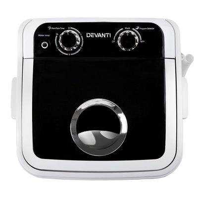 Devanti 4.6KG Mini Portable Washing Machine - Black Payday Deals