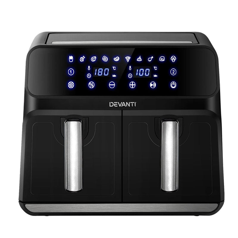 Devanti Air Fryer 8L LCD Fryers Oven Airfryer Healthy Cooker Oil Free Kitchen Payday Deals