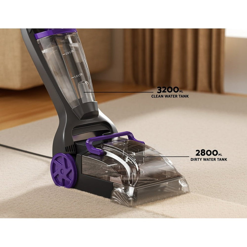 Devanti Carpet Washer Handheld Vacuum Cleaner Sweeper Wet Twin Water Tank 800W Payday Deals