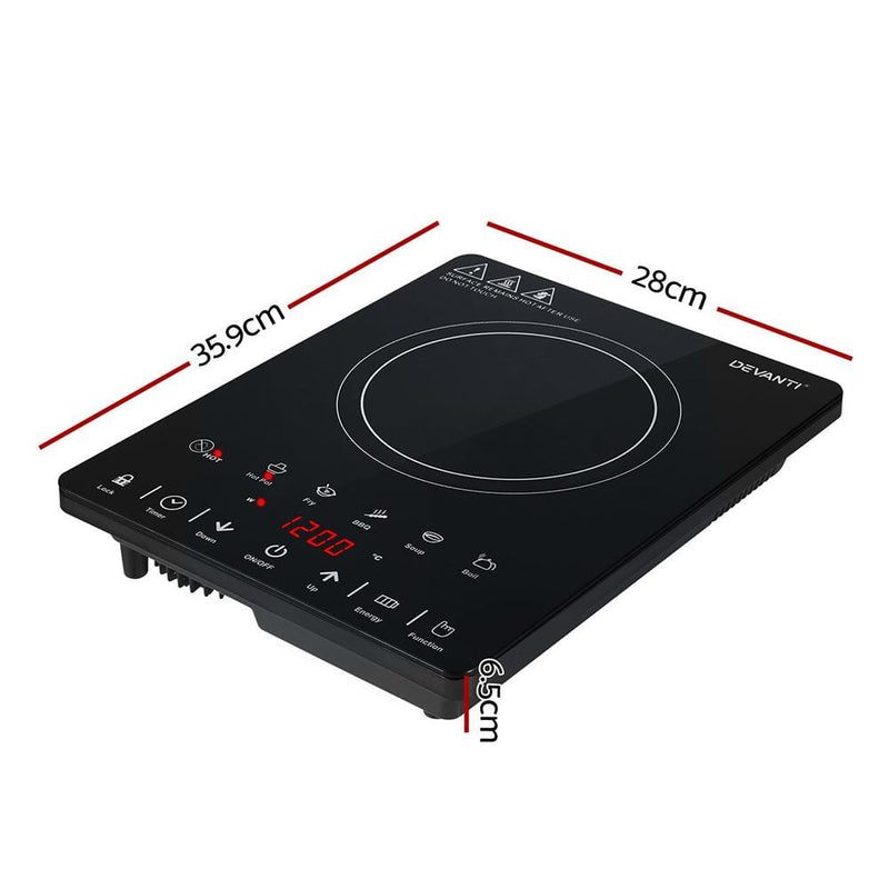 Devanti Electric Ceramic Cooktop 30cm Payday Deals