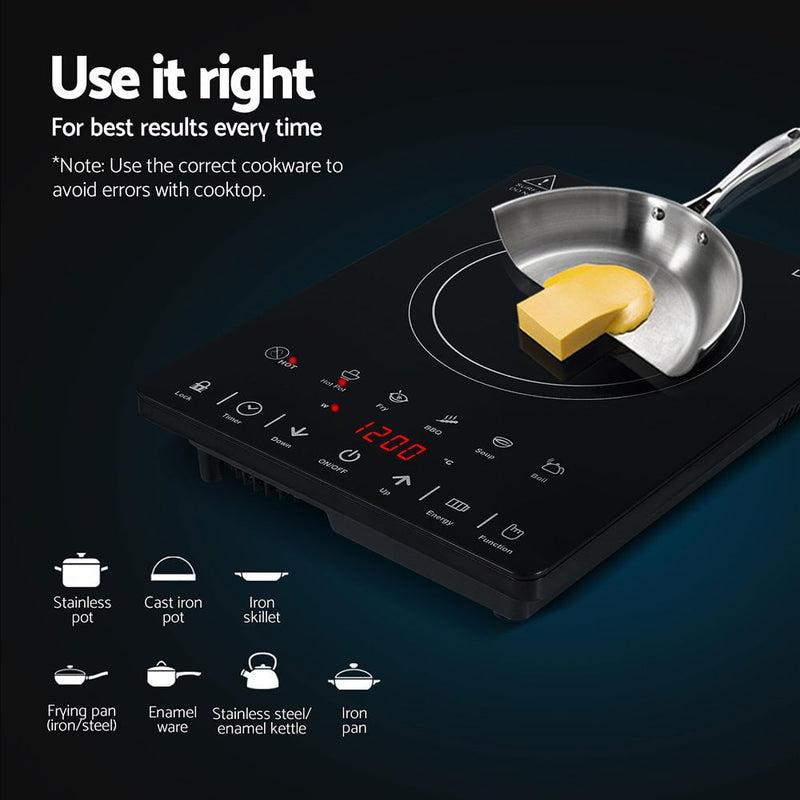 Devanti Electric Ceramic Cooktop 30cm Payday Deals