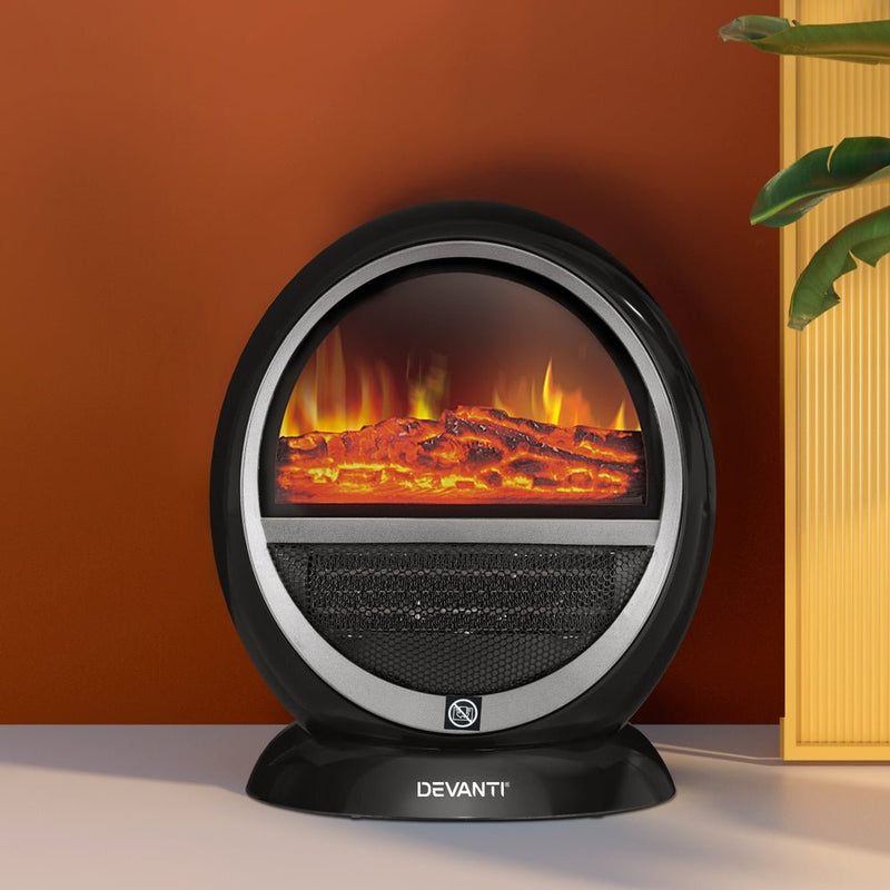 Devanti Electric Fireplace Fire Heaters 1500W Payday Deals