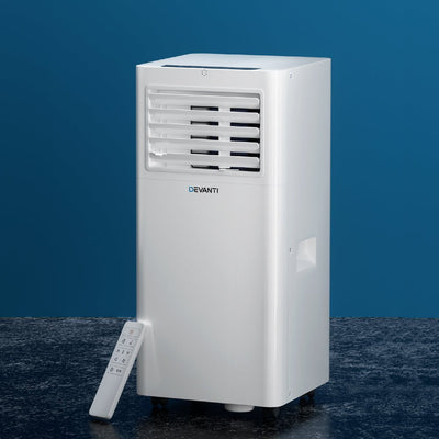 Devanti Portable Air Conditioner 7000BTU Cooling Mobile Fan Cooler Dehumidifier Payday Deals