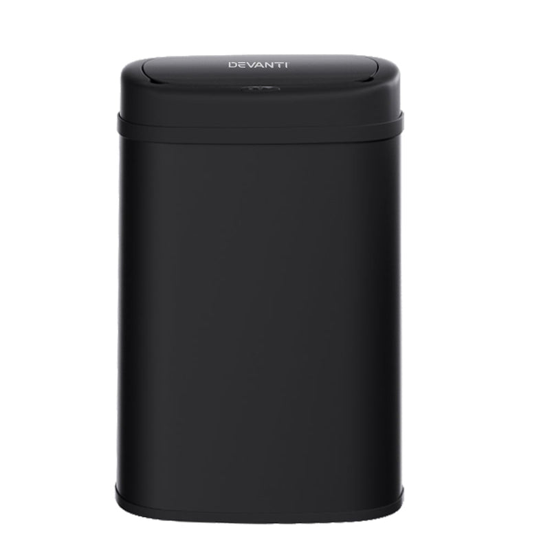 Devanti Sensor Bin 50L Motion Rubbish Trash Can Auto Touch Free Kitchen Black Payday Deals