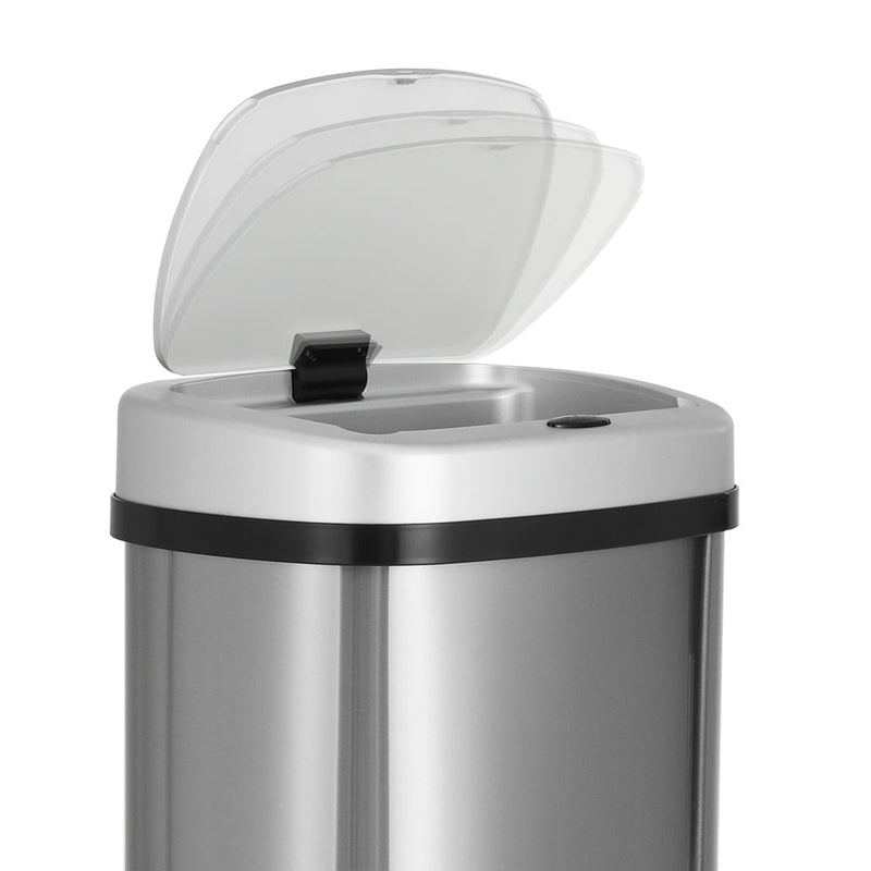 Devanti Sensor Bin Motion Rubbish Stainless Trash Can Automatic Touch Free Bins Payday Deals