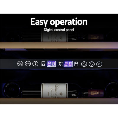 Devanti Wine Cooler Fridge Compressor Cellar Chiller Commercial Home 128 Bottles Payday Deals