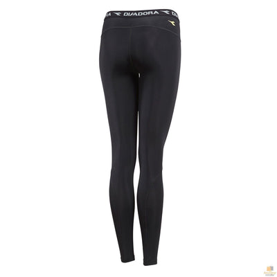 DIADORA Ladies Compression Sports Full Length Tights Gym Yoga - Black - 10 Payday Deals