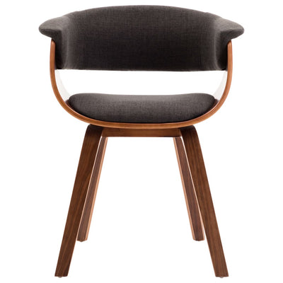 Dining Chair Grey Bent Wood and Fabric Payday Deals