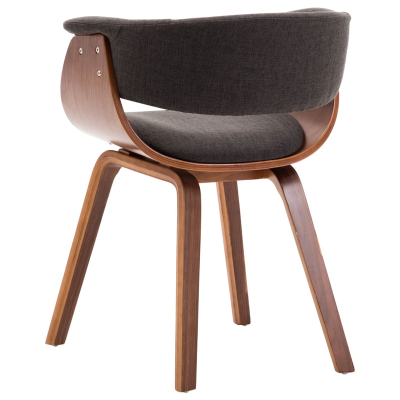 Dining Chair Grey Bent Wood and Fabric Payday Deals