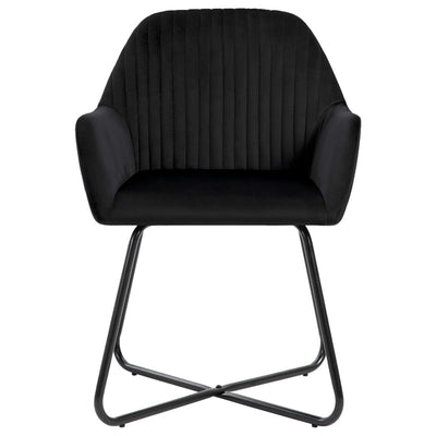 Dining Chairs 2 pcs Black Velvet Payday Deals