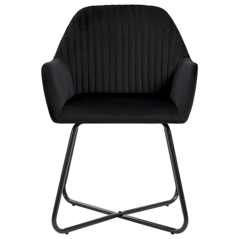 Dining Chairs 2 pcs Black Velvet Payday Deals