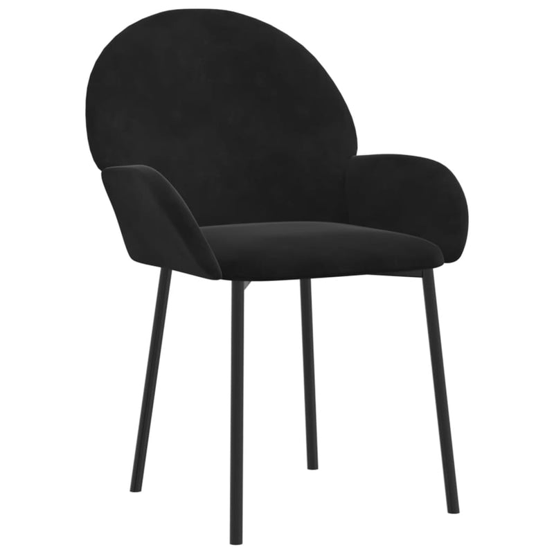 Dining Chairs 2 pcs Black Velvet Payday Deals
