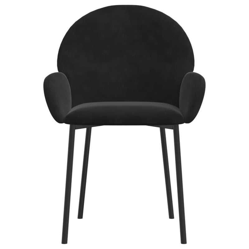 Dining Chairs 2 pcs Black Velvet Payday Deals