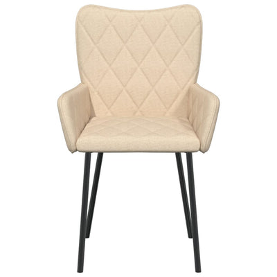 Dining Chairs 2 pcs Cream Fabric Payday Deals