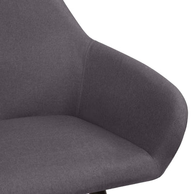 Dining Chairs 2 pcs Dark Grey Fabric Payday Deals