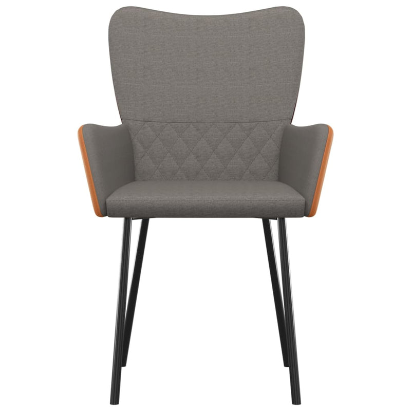 Dining Chairs 2 pcs Light Grey Fabric and Faux Leather Payday Deals
