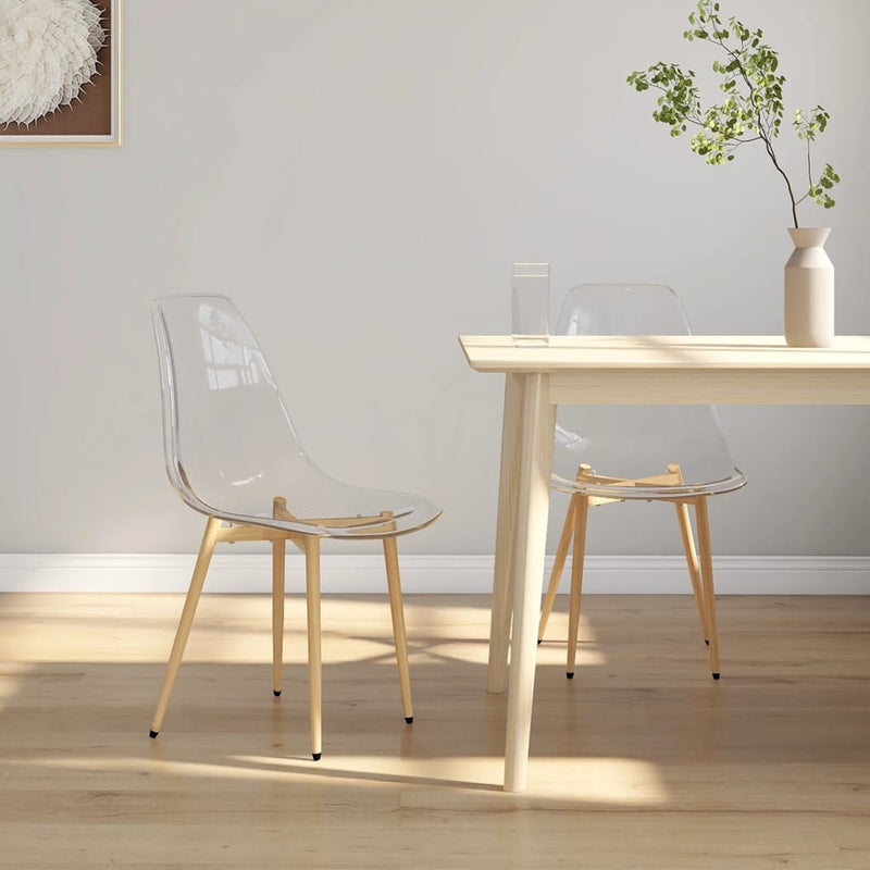 Dining Chairs 2 pcs Transparent PET Payday Deals