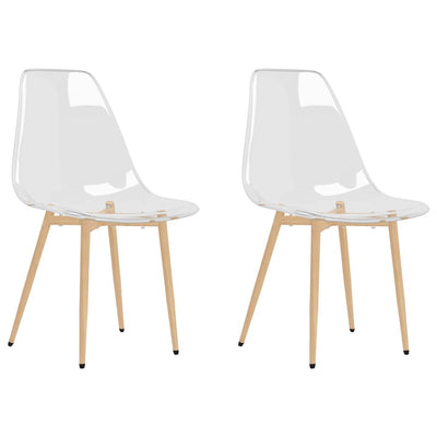 Dining Chairs 2 pcs Transparent PET Payday Deals