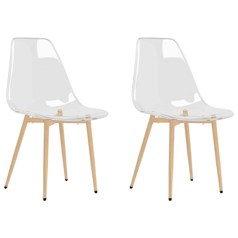 Dining Chairs 2 pcs Transparent PET Payday Deals