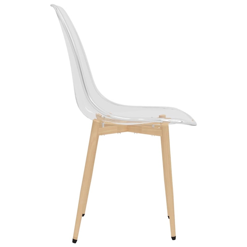 Dining Chairs 2 pcs Transparent PET Payday Deals