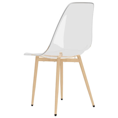 Dining Chairs 2 pcs Transparent PET Payday Deals