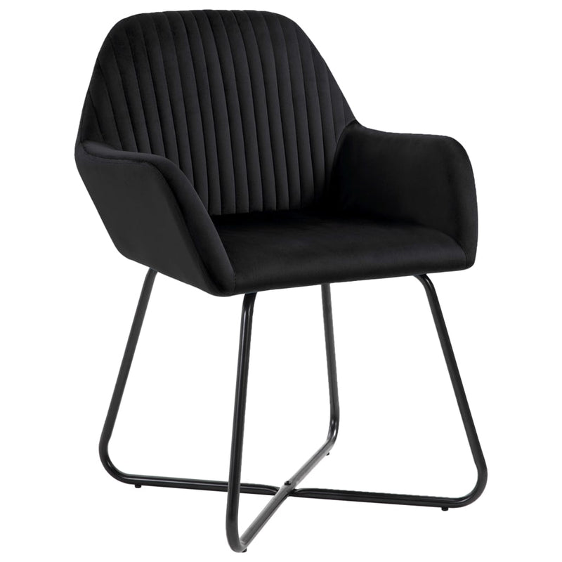 Dining Chairs 4 pcs Black Velvet Payday Deals