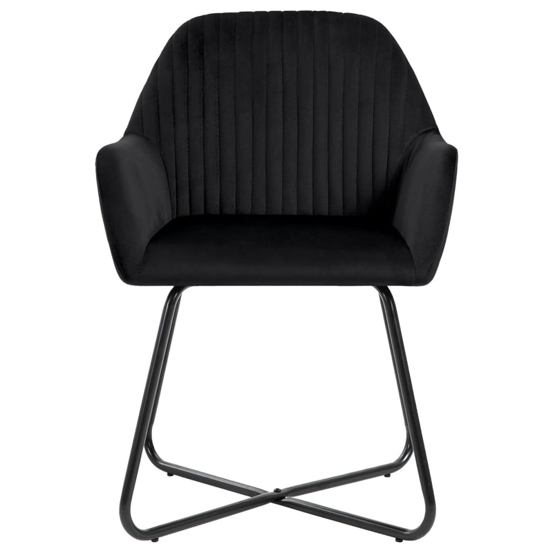 Dining Chairs 4 pcs Black Velvet Payday Deals
