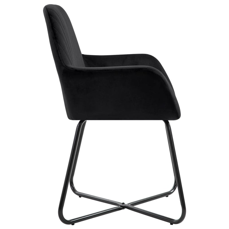 Dining Chairs 4 pcs Black Velvet Payday Deals