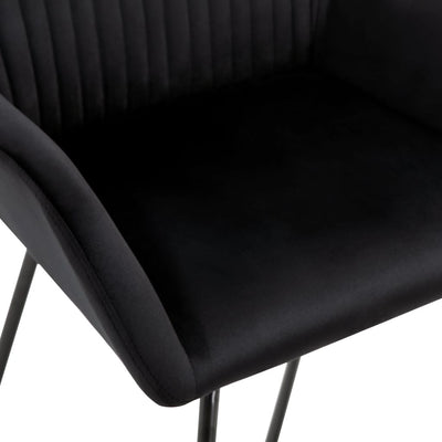 Dining Chairs 4 pcs Black Velvet Payday Deals