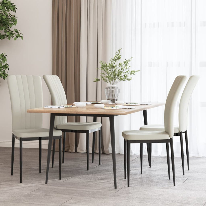 Dining Chairs 4 pcs Cream Velvet Payday Deals