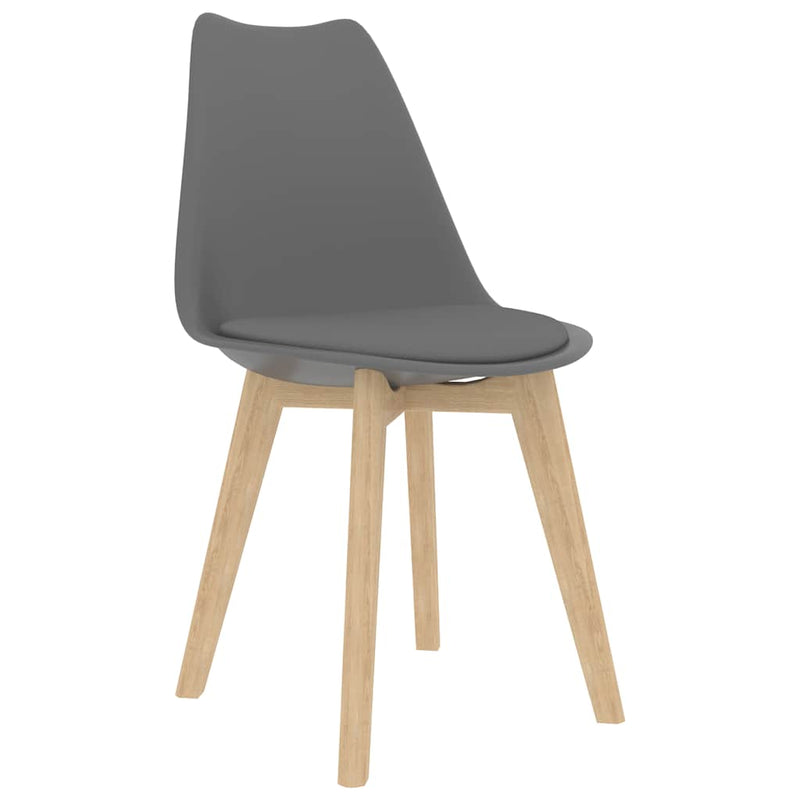 Dining Chairs 4 pcs Grey Plastic Payday Deals