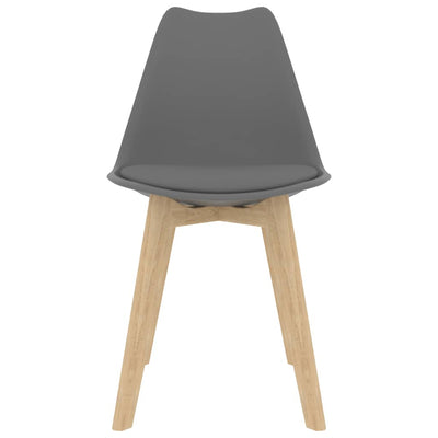 Dining Chairs 4 pcs Grey Plastic Payday Deals