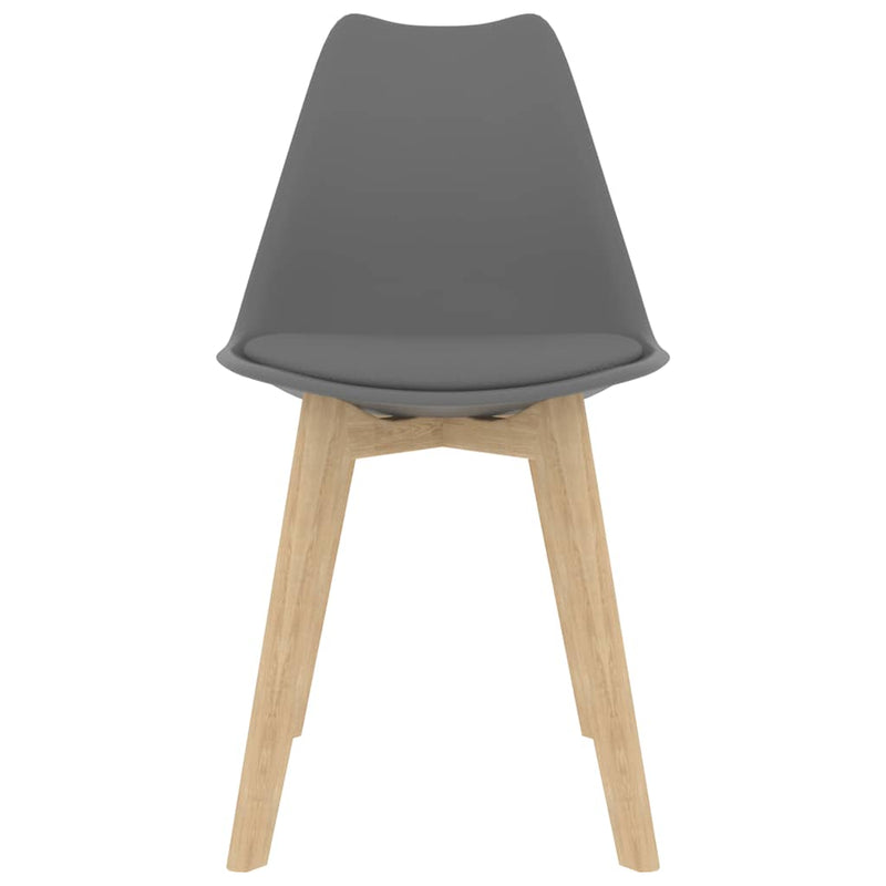 Dining Chairs 4 pcs Grey Plastic Payday Deals