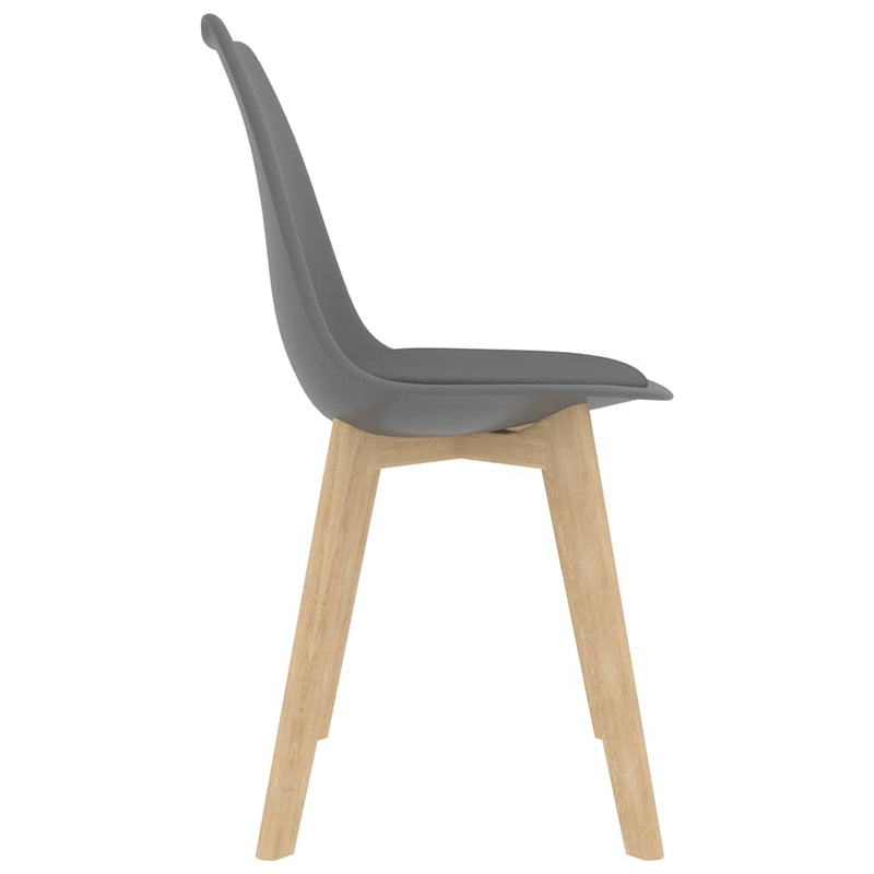 Dining Chairs 4 pcs Grey Plastic Payday Deals