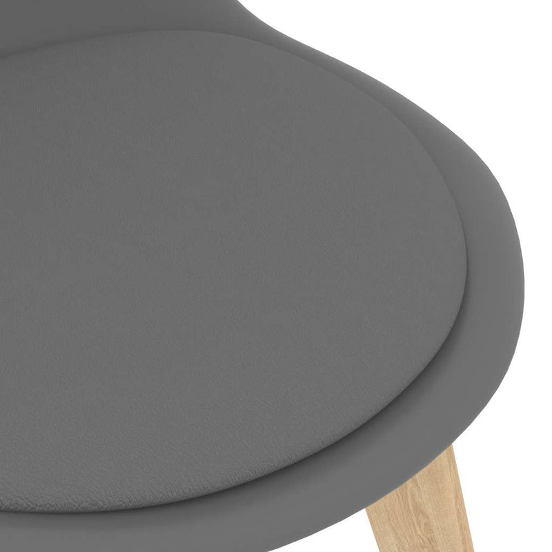 Dining Chairs 4 pcs Grey Plastic Payday Deals
