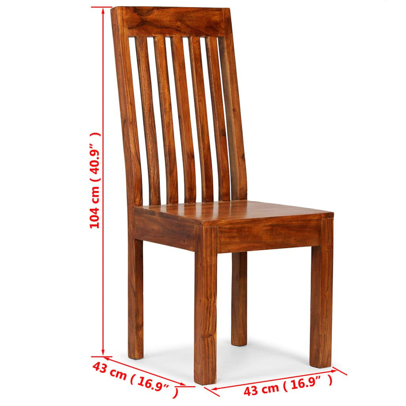 Dining Chairs 6 pcs Solid Wood Modern Payday Deals