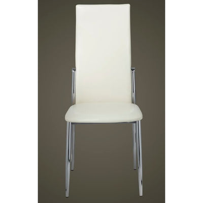 Dining Chairs 6 pcs White Faux Leather Payday Deals