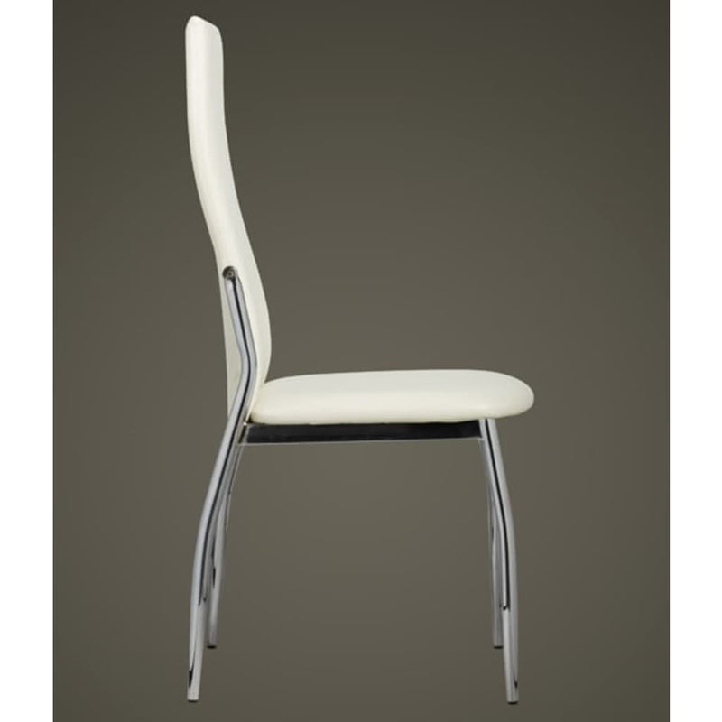 Dining Chairs 6 pcs White Faux Leather Payday Deals