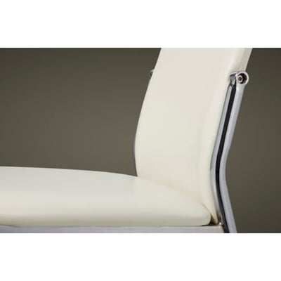 Dining Chairs 6 pcs White Faux Leather Payday Deals