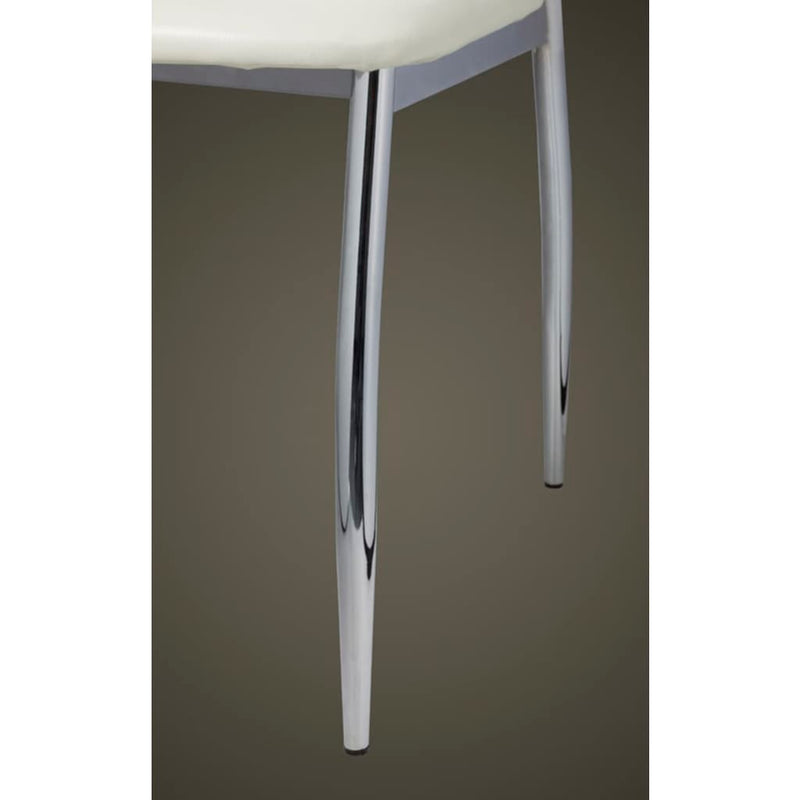 Dining Chairs 6 pcs White Faux Leather Payday Deals