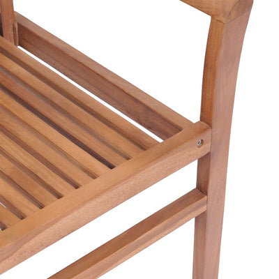 Dining Chairs 6 pcs with Anthracite Cushions Solid Teak Wood Payday Deals