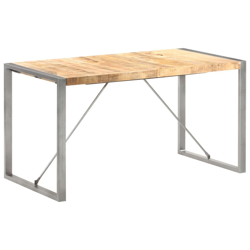 Dining Table 140x70x75 cm Solid Wood Mango Payday Deals