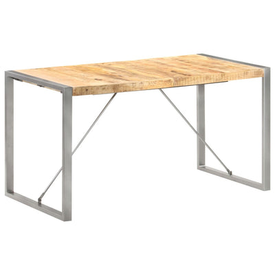 Dining Table 140x70x75 cm Solid Wood Mango Payday Deals