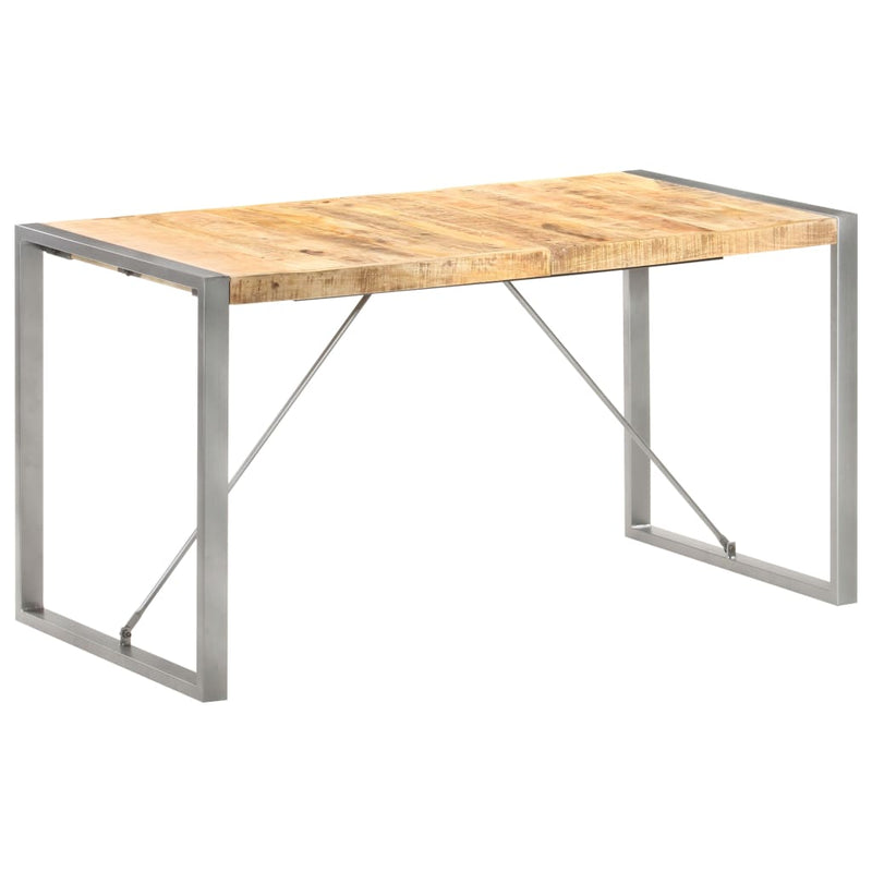 Dining Table 140x70x75 cm Solid Wood Mango Payday Deals