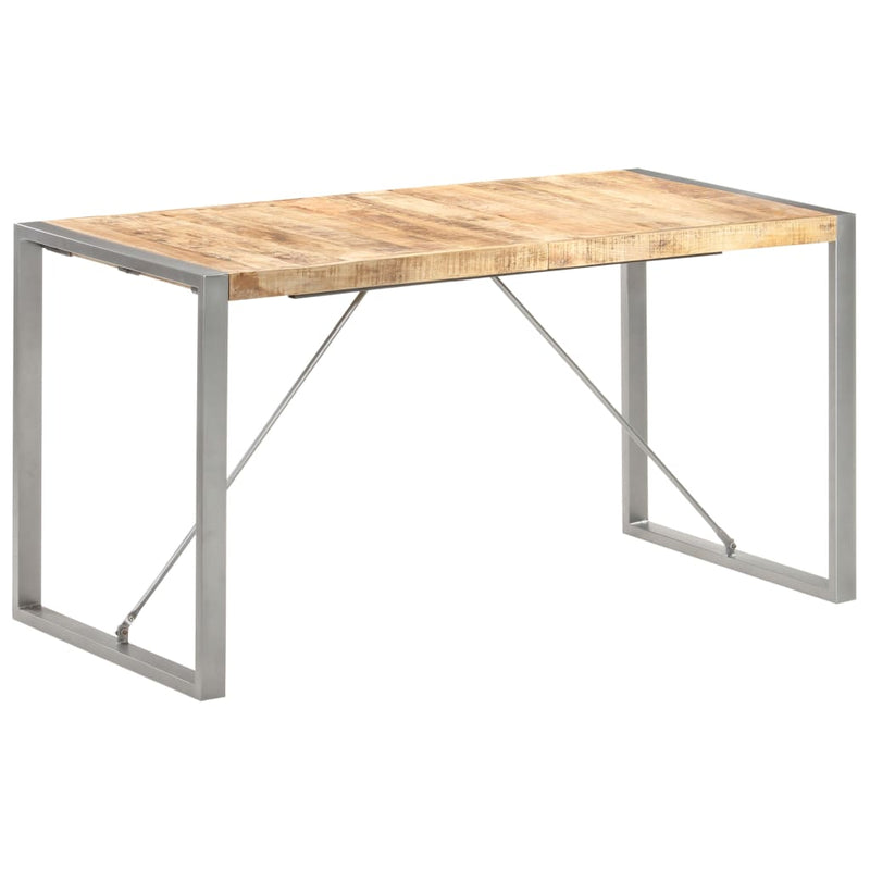Dining Table 140x70x75 cm Solid Wood Mango Payday Deals