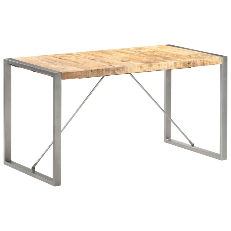 Dining Table 140x70x75 cm Solid Wood Mango Payday Deals