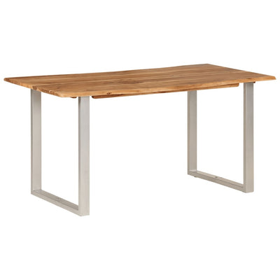 Dining Table 160x80x76 cm Solid Acacia Wood