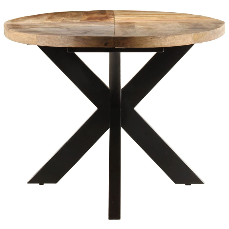 Dining Table 240x100x75 cm Rough Mango Wood Payday Deals