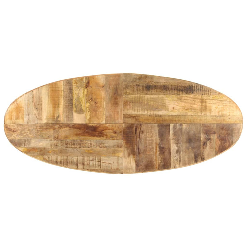 Dining Table 240x100x75 cm Rough Mango Wood Payday Deals