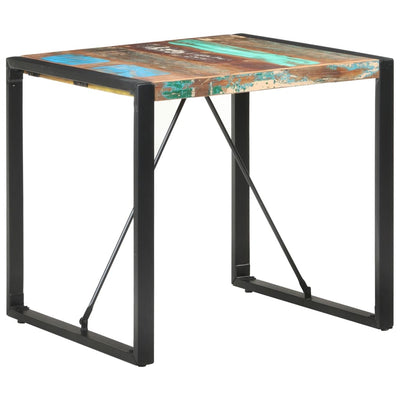 Dining Table 80x80x75 cm Solid Reclaimed Wood Payday Deals
